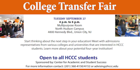 Student Sign Up: NHC Fall College Transfer Fair tickets