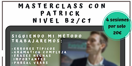 Imagen principal de Taller de inglés: Masterclass con Patrick Mccarthy