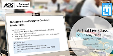 Outcome-Based Security Contract (MasterClass) primary image