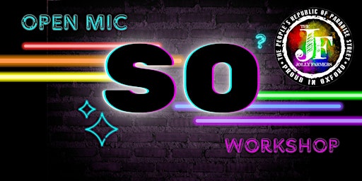 Image principale de SO LGBTQ+ Poetry Workshop and Open Mic @ Jolly Farmers