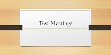 Hauptbild für Test Meeting