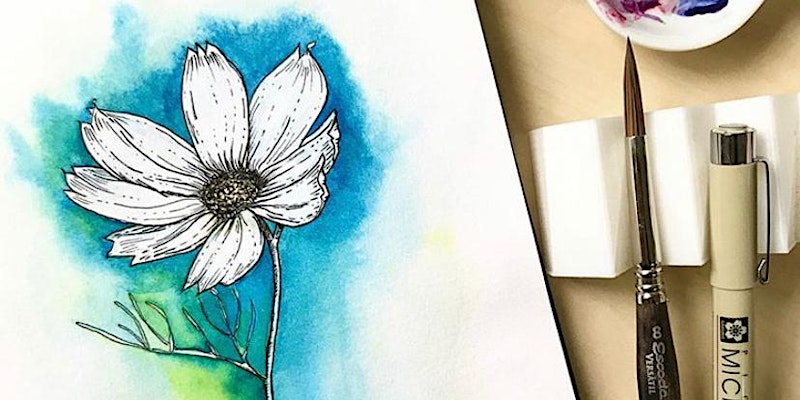 Online Workshop: Floral Line Art with The Tiny Blot