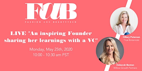 FAB LIVE WEBINAR "An inspiring founder sharing her learnings with a VC"