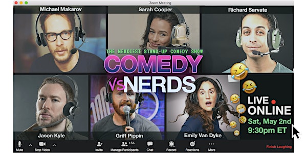 Comedy vs. Nerds ONLINE LIVE STAND-UP COMEDY
