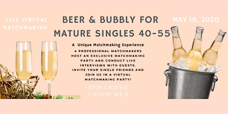 Beer & Bubbly for Mature Singles 40-55 primary image