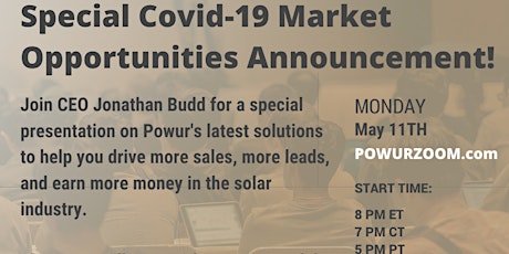 Special Covid-19 Market Opportunities Announcement! primary image