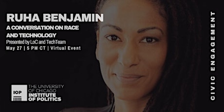 Ruha Benjamin: Race and Technology Presented by LOC & TechTeam primary image