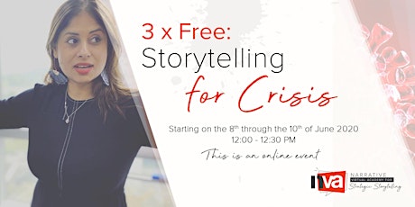 Storytelling for Crisis: Free : 3 days, 30 mins per day ( June 2020) ( SOLD OUT )  primary image