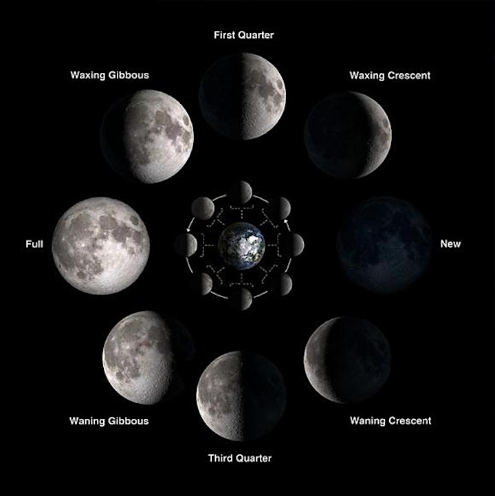 Phases of the Moon. Image from NASA.gov