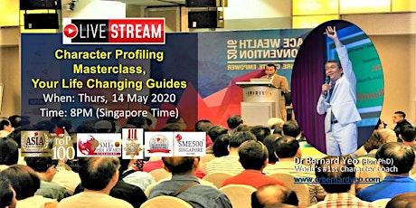 LIVE STREAM: Character Profiling Masterclass, Your Life Changing Guides primary image