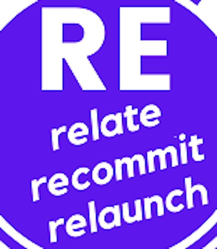 RE - relate, recommit, relaunch image