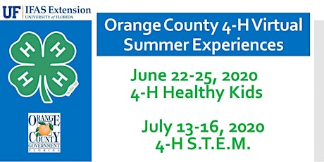 Orange County 4-H Virtual Summer Experiences primary image