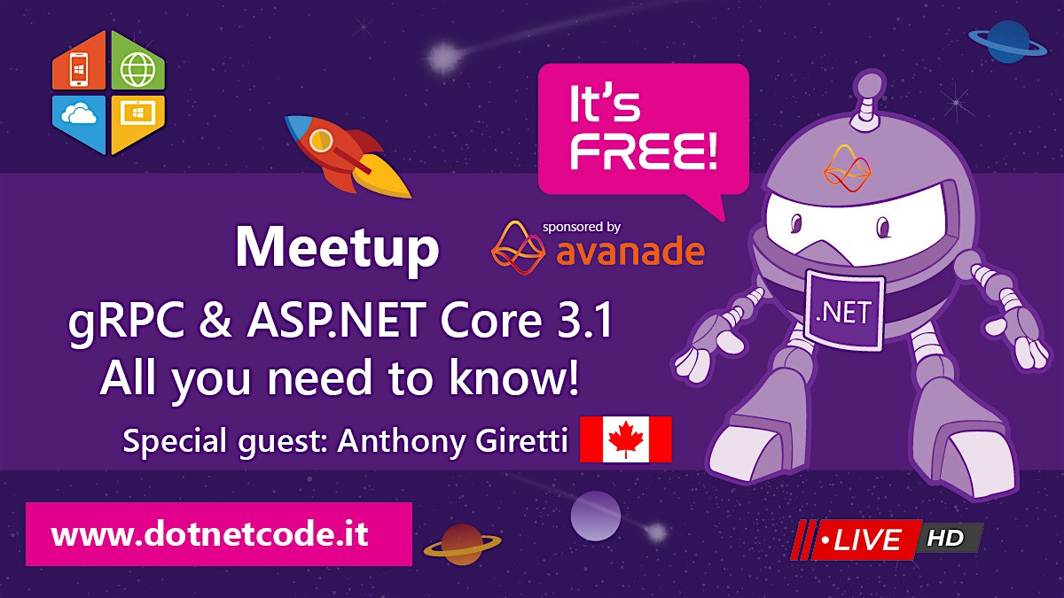 Meetup DotNetCode : gRPC & ASP.NET Core 3.1: All you need to know!