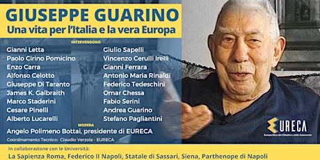 Immagine principale di Giuseppe Guarino - Una vita per l'Italia e la vera Europa 