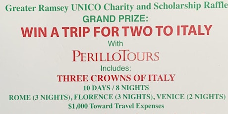 WIN A TRIP FOR TWO TO ITALY