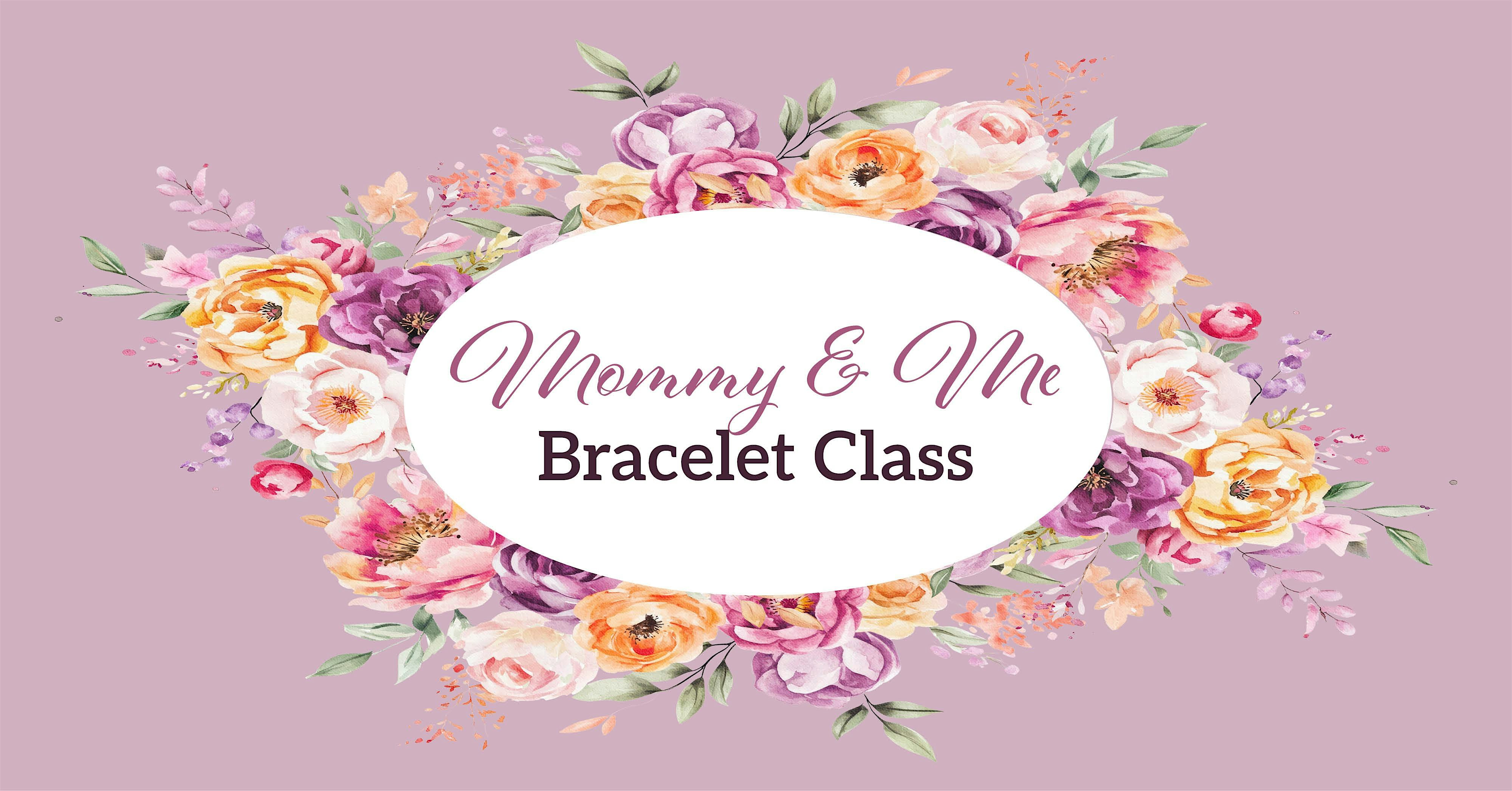 Pink Floral Mommy & Me Bracelets Pink Floral Mommy & Me Bracelets