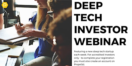 5/20 Investor Call with Deeptech Startup primary image