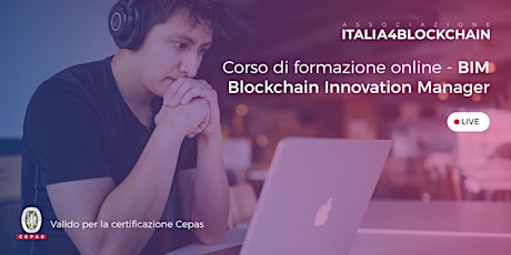 Immagine principale di CORSO BLOCKCHAIN INNOVATION MANAGER - Digital Edition -2°-3°- 4° Lezione 