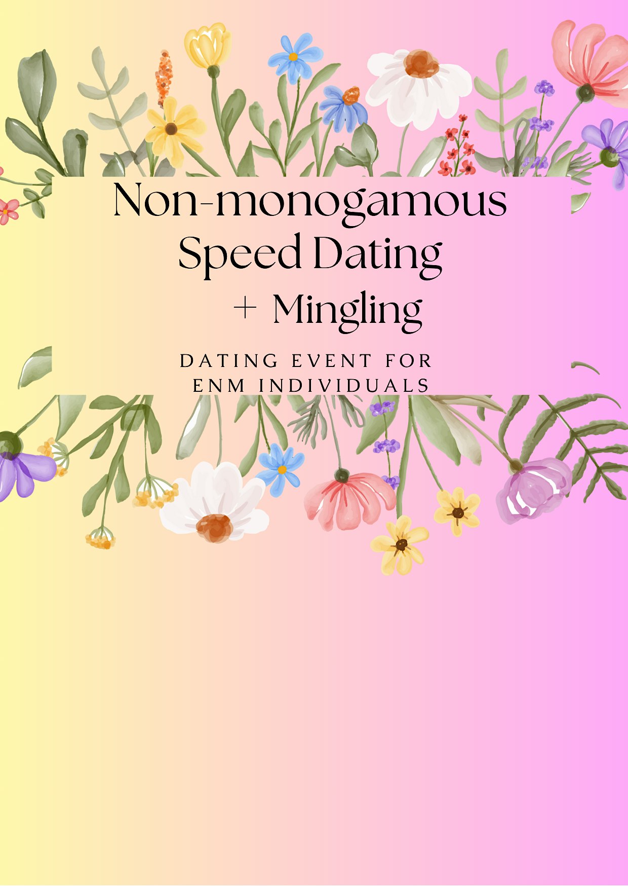Non-monogamous Speed Dating + Mingling for Individuals 45 and Under Chicago