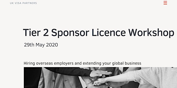 Tier2 Sponsor Licence Workshop