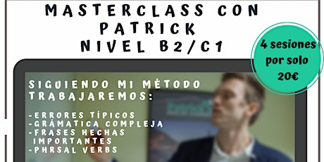 Imagen principal de Taller de inglés: Masterclass con Patrick