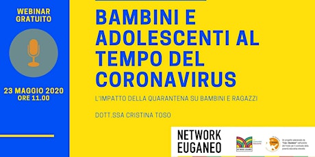 Immagine principale di Webinar Gratuito - Bambini ed adolescenti al tempo del Coronavirus 