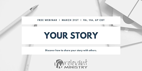 Sharing Your Story - Webinar primary image