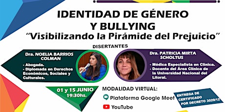 Imagen principal de CICLO DE FORMACIÓN CON PERSPECTIVA: "Identidad de Género y Bullying"