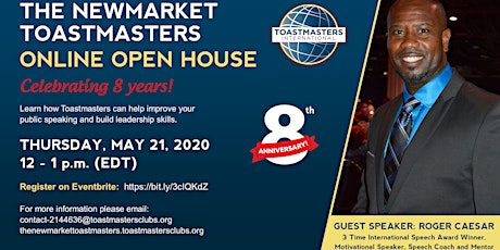 The Newmarket Toastmasters Online Open House primary image