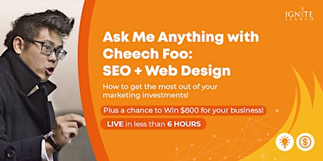 SEO & Web Design Webinar: Ask Me Anything Digital Marketing: Cheech Foo primary image