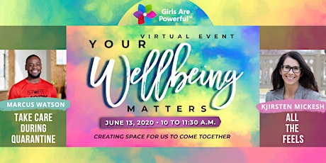 "Your Wellbeing Matters!": June 13th Session - Virtual Event primary image