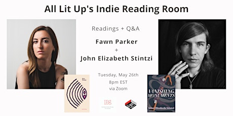 ALU Indie Reading Room w/ Fawn Parker & John Elizabeth Stintzi primary image