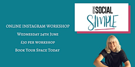 Online Instagram Workshop  -  Samantha Cameron - Social Media Expert primary image