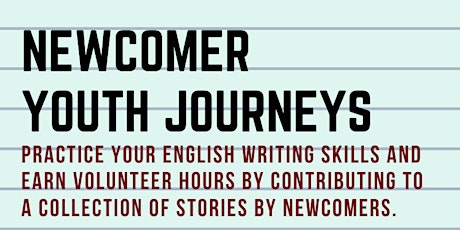 Youth Volunteer Opportunity - Newcomer Youth Journeys primary image