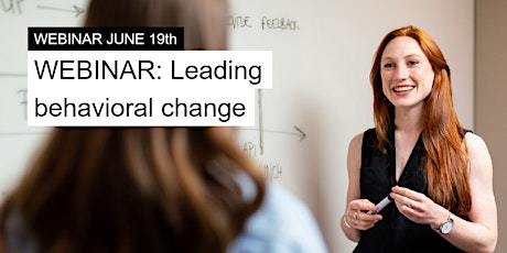 WEBINAR: Leading behavioral change primary image