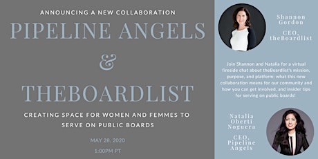 Pipeline Angels Office Hours with Shannon Gordon (theBoardlist) primary image