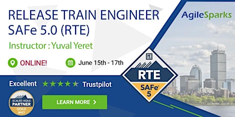 {Guaranteed to run} SAFe 5.0 Release Train Engineer (RTE) - EST - June 2020 primary image