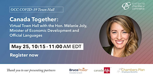 Virtual Townhall with the Hon. Mélanie Joly