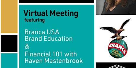 USBG SF Virtual Meeting ft. Branca USA Brand Education & Financial 101 primary image