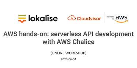 AWS hands-on: serverless API development with AWS Chalice (online workshop) primary image