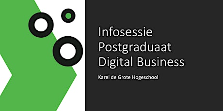 Primaire afbeelding van Infosessie Postgraduaat Digital Business (online)
