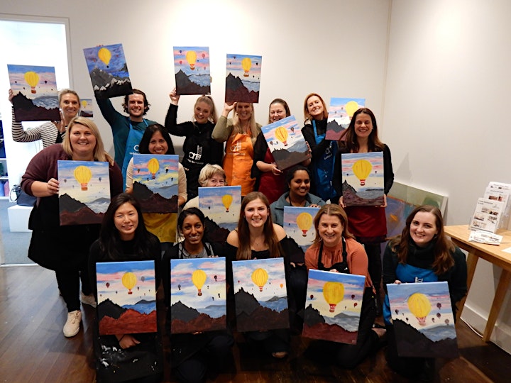 Paint and Sip Class: Hot Air Balloon image