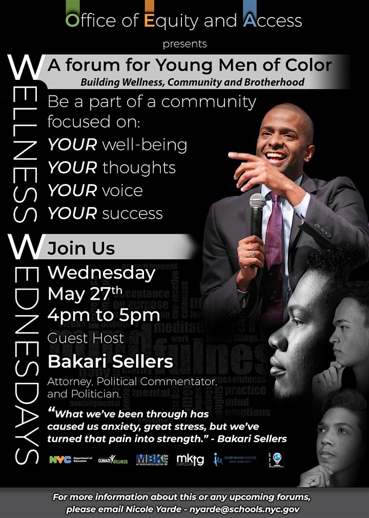 A Forum for Young Men of Color: Building Wellness, Community & Brotherhood image