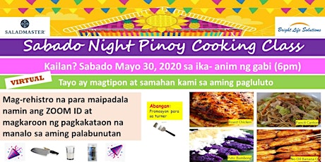 Saladmaster Pinoy Virtual Cooking Class primary image