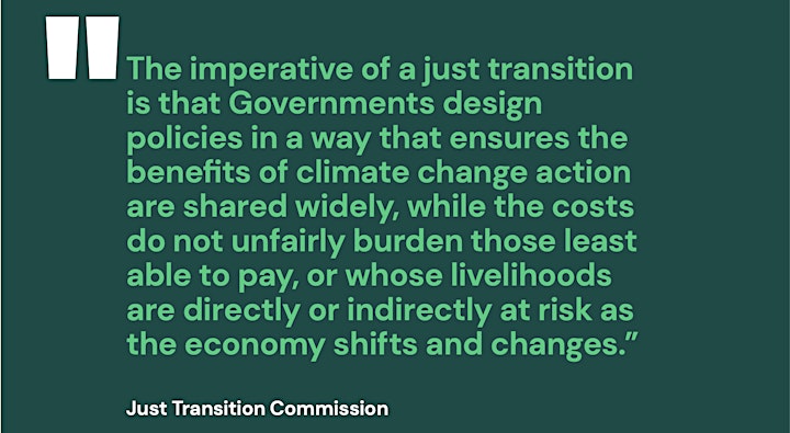 #JustTransition: Oil to Renewables: Tuesdays 4 Climate 2-3.30pm Tues 9 June image