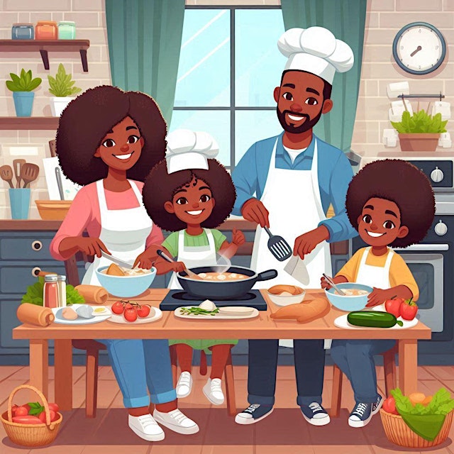 Image principale de NourisHER+HIM: Family Cooking Class (Ages 4+) July 23