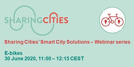 Primaire afbeelding van Sharing Cities’ Smart City Solutions – Webinar Series: E-bikes