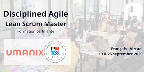 VIRTUEL -PMI-Disciplined Agile Lean Scrum Master DALSM -FRANÇAIS-19&26 SEPT primary image