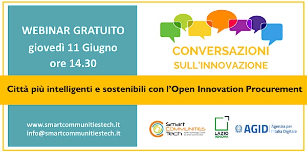 Le conversazioni sull'innovazione del Cluster Smart Communities #3