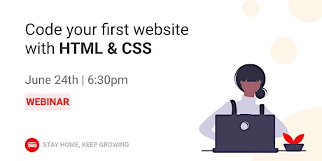 Immagine principale di [WEBINAR] Code your first website with HTML & CSS 